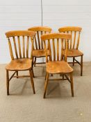Four Pine Chairs