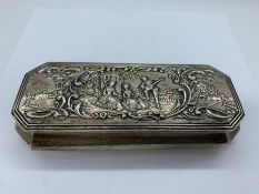 A Silver Birmingham Hallmarked silver 1901 by H Matthews box.