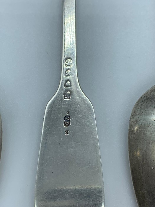 A Selection of Silver cutlery to include Georgian spoon, Victorian soup ladle etc. - Image 4 of 5
