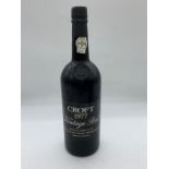 A bottle of Croft 1977 Vintage port