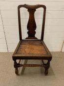 A mahogany dinning chair