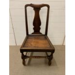 A mahogany dinning chair