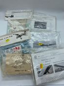 A selection of seven aircraft model kits
