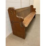 A church pew