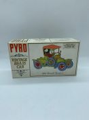 A boxed Pyro vintage brass car 1906 Renault Runabout