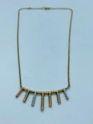 A 9 ct yellow gold necklace (6.4g)