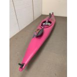A pink kayak by Scanro (L366cm)