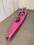 A pink kayak by Scanro (L366cm)