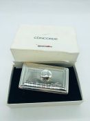 A Boxed Concorde Silver Plated Ink Blotter