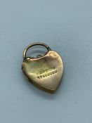 A 9 ct Gold Heart Shaped Locket (4.7g)