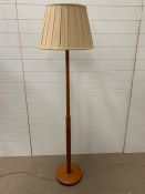 Mid century teak floor lamp (H165cm)