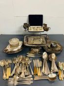 A Large volume of Silver plated items