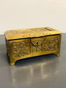 A Brass jewellery Box