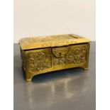 A Brass jewellery Box