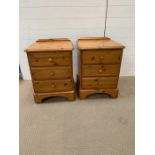 Two Pine Bedside Tables