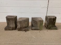 Two pairs of stone corbels
