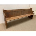 A church pew