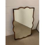 A Criddle and Smith mahogany wall mirror (H74cm W50cm)