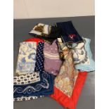 A selection of ladies scarfs including one by Liberty