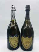 Two Bottles of 1980 Dom Perignon Champagne