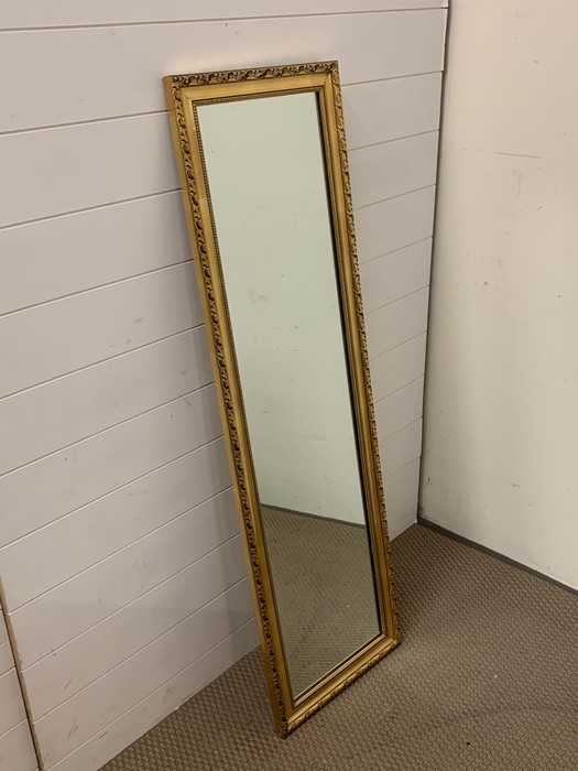 Long rectangular wall mirror