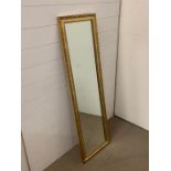 Long rectangular wall mirror