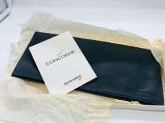 A Boxed Concorde Leather Cheque Book Holder