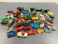 A Box of Various Diecast Vehicles