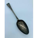 A Silver Hallmarked Georgian Table Spoon.