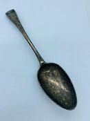 A Silver Hallmarked Georgian Table Spoon.