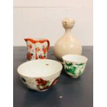 A Selection of oriental Ceramics, four pieces from the late 19th/Early 20th Century