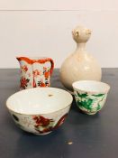 A Selection of oriental Ceramics, four pieces from the late 19th/Early 20th Century