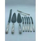 Silver handled cutlery