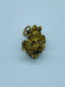 A Gold Nugget (10.3g) with pendant mount.