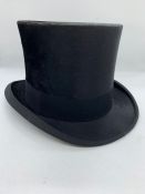 Moleskin Lock and Co top hat (23 inches 73/8)