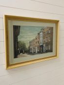 Park Street, Windsor, pastel and body colour by Cedric Dawe dated 1976.