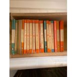 Nineteen vintage Penguin books