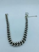 Substantial silver necklace (220g)