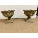 A Pair of Planters H45cm x W 50cm