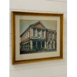 The Guildhall at Windsor, pastel and body colour, by Cedric Dawe dated 1976