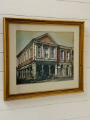 The Guildhall at Windsor, pastel and body colour, by Cedric Dawe dated 1976