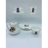 Osborne china, tea for one "Punch and Judy themed