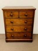 A Two over Three Chest of Drawers H107cm x L90cm x D53cm