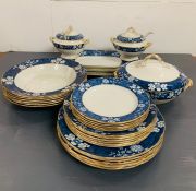 A selection of vintage serving plates, platters and tureens by Copeland Spode RD NO 637556