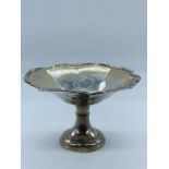 A silver bowl, hallmarked Birmingham