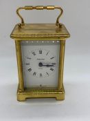 A 20th century French Bayard eight day carriage clock