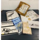 A selection of seven model aircraft kits to include Pegasus Ryan FR1 Fireball, Blackburn Firebrand