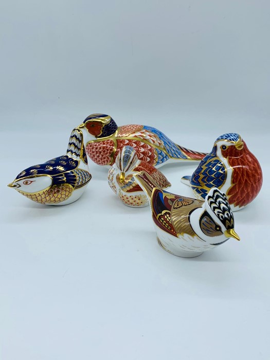 Five Royal Derby china birds - Image 2 of 4