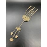 A White Metal Chatelaine, possibly Indian.