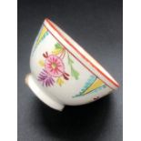 An English Porcelain Yellow/Pink Tea Bowl c.1805